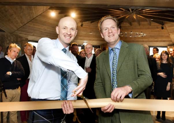 Douglas Clement (left, Kingsbarns Distillery founder and visitor centre manager) with distillery director William Wemyss. Picture: Contributed