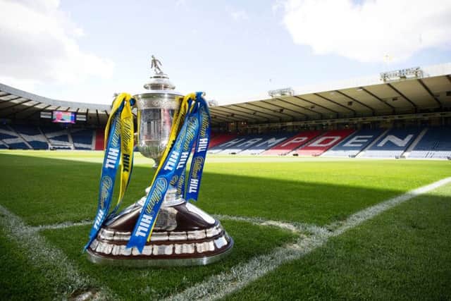 The Scottish Cup, pictured at Hampden Park. Picture: SNS