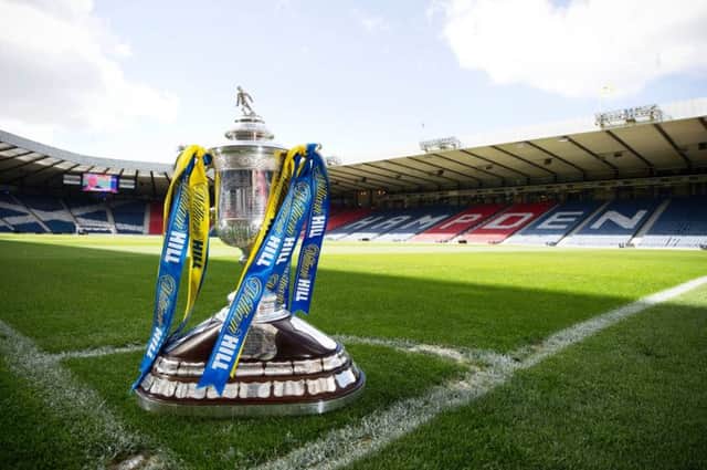 The Scottish Cup, pictured at Hampden Park. Picture: SNS