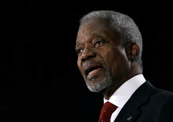 Former UN Secretary-General Kofi Annan delivered a speech at the series. Picture: AP