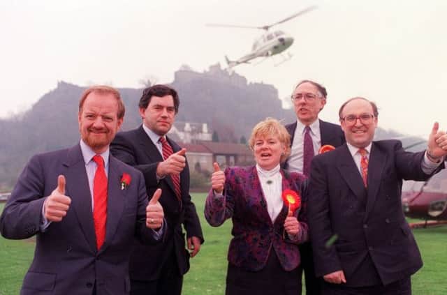 Gordon Brown, second left, with other Scottish heavyweights Robin Cook, Donald Dewar and John Smith. Picture: PA