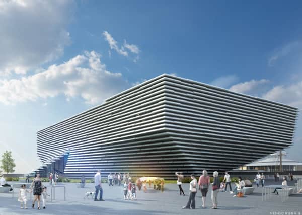 An artist's impression of the V&A Museum planned for Dundee as part of a one billion pound redevelopment. Picture: Contributed
