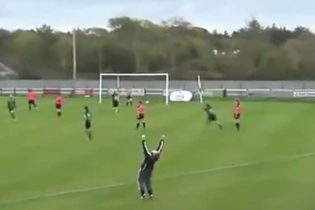 A screengrab of Stephanie Roche's goal. Picture: Contributed