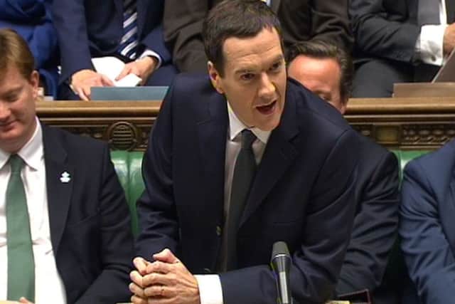 George Osborne delivers the Autumn Statement in the House of Commons. Picture: PA