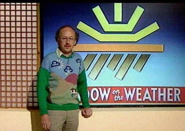 Meteorologist Michael Fish in one of his brighter outfits. Picture: PA/BBC