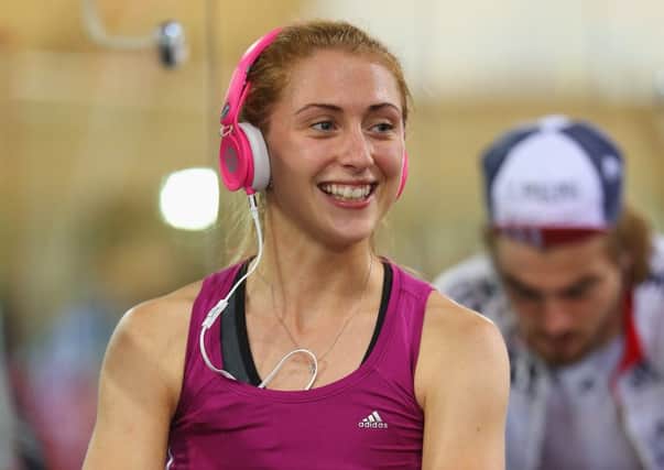 Laura Trott warms up for the Track World Cup, starting today at Londons Olympic Velodrome. Picture: Getty
