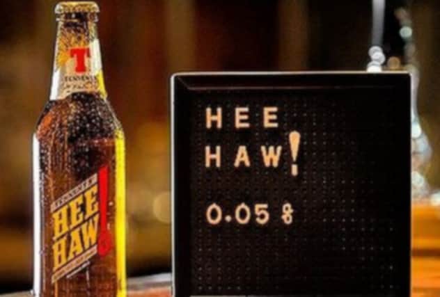 Tennent's Hee Haw, the brand's new alcohol-free lager. Picture: Contributed
