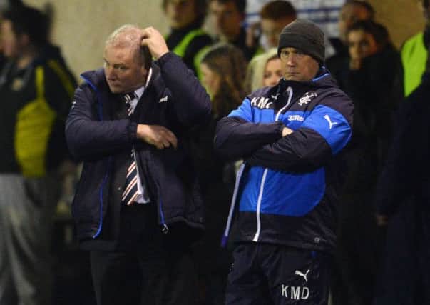 Since taking the reins, Ally McCoist has failed to get the best out of many of his well-paid players. Picture: SNS