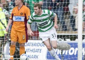 Craig Beattie's late equalised salvaged some pride for Celtic. Picture: SNS