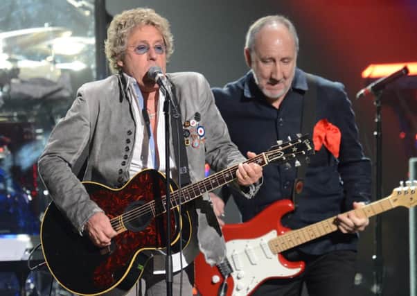 Roger Daltrey and Pete Townshend are doing what they do best. Picture: Getty
