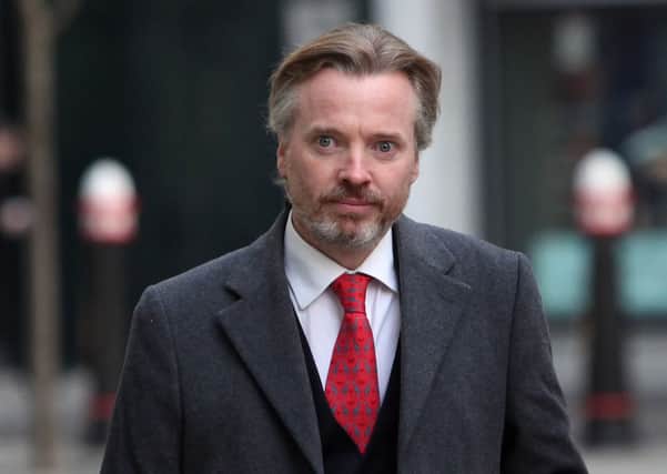 Craig Whyte arrives at court in London. Picture: PA