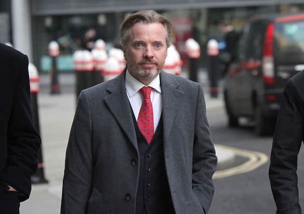 Craig Whyte arrives at the Royal Courts of Justice Rolls Building in London for a hearing. Picture: PA