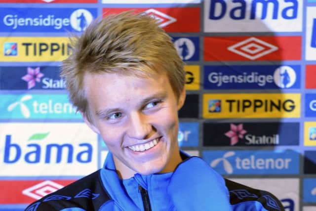 Celtic target Martin Odegaard, 15, is on a tour of top European clubs who want to sign him. Picture: Terje Pedersen/AFP/Getty