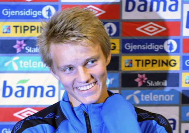 Celtic target Martin Odegaard, 15, is on a tour of top European clubs who want to sign him. Picture: Terje Pedersen/AFP/Getty