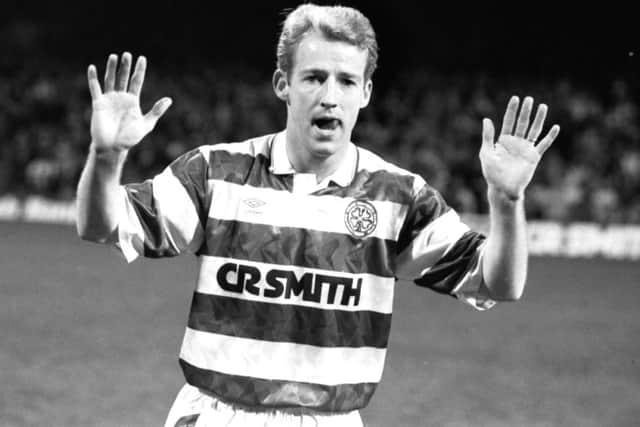 Tommy Burns acknowledges the crowd as he bows out following his final appearance for Celtic. Picture: Brian Stewart