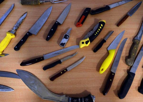Some 3,221 knives and 1,759 syringes were taken from people upon entering Scotland's courts between Jan 2012 and Oct 2014. Picture: Hemedia
