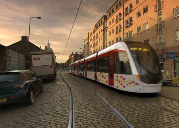 An artists impression of a Port of Leith-bound tram. Picture: Contributed