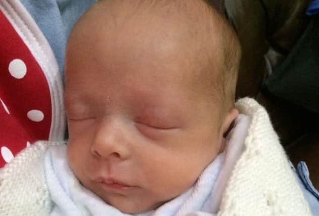 Sir Chris Hoy and Sarra Hoy's baby son Callum. Picture: Chris Hoy/Twitter