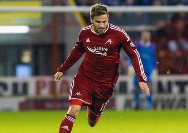 David Goodwillie is loving his time at Pittodrie despite struggling to find the net. Picture: Craig Foy/SNS
