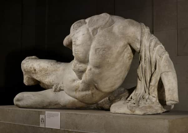 The British Museum has loaned the Ilissos sculpture, one of the Elgin Marbles, to the Hermitage Museum in Russia. Picture: AP