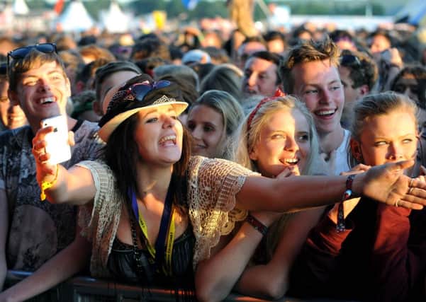 Revellers at the final T in the Park in Balado. Picture: Lisa Ferguson