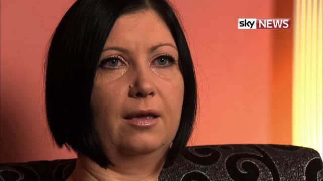 Dragana Haines said she could not watch the video. Picture: Sky News