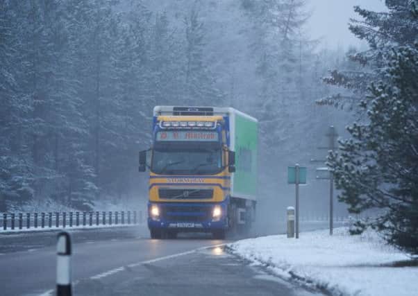 Drivers have been told to avoid the A9 after a series of weather-related accidents. Picture: Paul Campbell