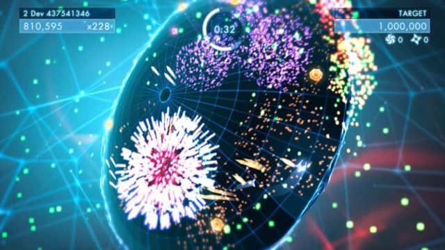 The new Geometry Wars title breaks out into three dimensions. Picture: Contributed