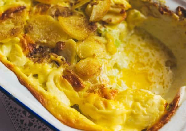Potato and leek dauphinoise. Picture: Zoe Barrie