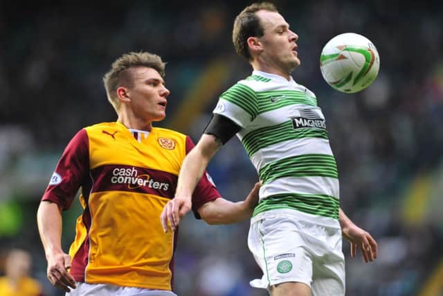 Celtic striker Anthony Stokes, right. Picture: Robert Perry/TSPL