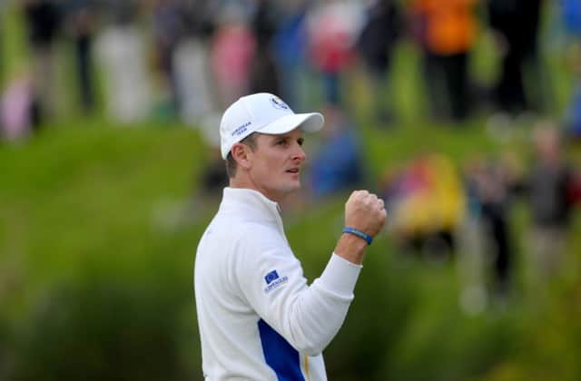 Ryder Cup star Justin Rose claimed the Scottish Open title in July. Picture: Jane Barlow