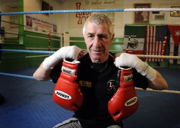 Ken Buchanan pictured at Lochend gym in 2013. Picture: Greg Macvean