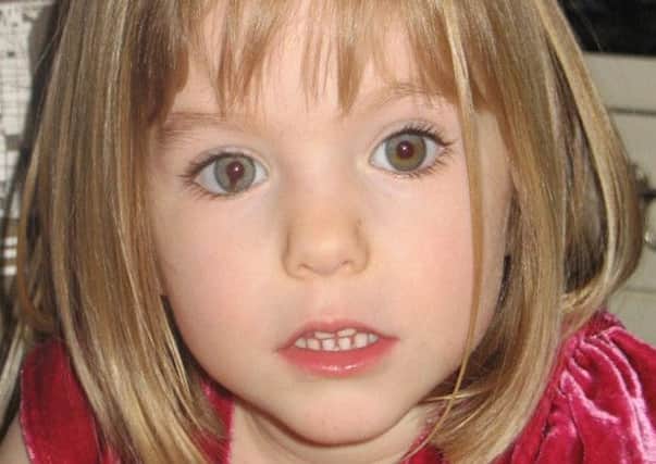 Madeleine, then aged three, disappeared from her holiday apartment on May 3 2007. Picture: PA