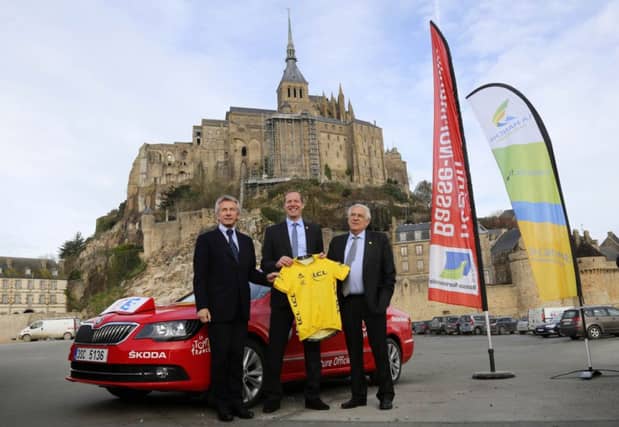 Race director Christian Prudhomme at Mont-Saint-Michel. Picture: Reuters