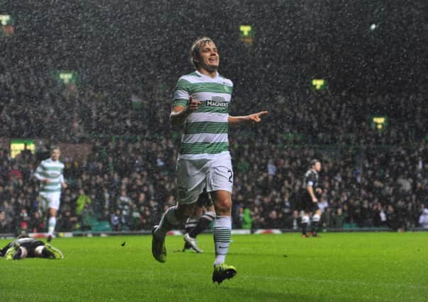 Pukki, who cost Celtic 3 million, joined Brondby on a one-season loan in the summer. Picture: Robert Perry