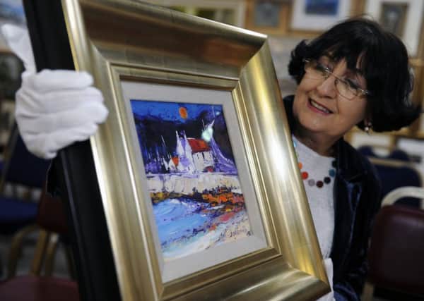 An oil painting by Jolomo is among the items to be auctioned off later this week. Picture: John Devlin