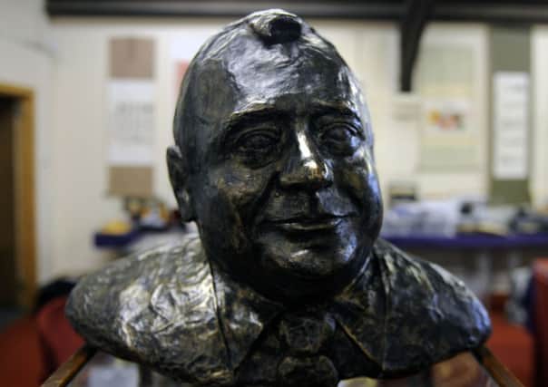 A bust of Alex Salmond is aomg the items for sale that will benefit charities chosen by the former First Minister. Picture: John Devlin