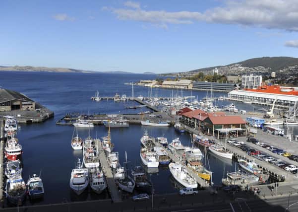 Hobart port and waterfront. Picture: Lisa Young