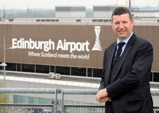 Chief executive Gordon Dewar said that Edinburgh airport had recorded strong passenger traffic for November. Picture: TSPL