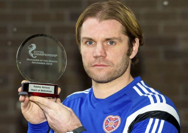Robbie Neilson is Championship manager of the month for the third month out of four. Picture: SNS