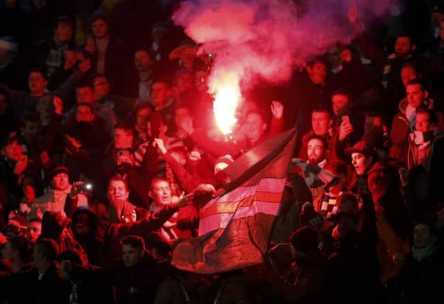 Celtic's fans at Stadion Maksimir in Zagreb. Picture: Reuters