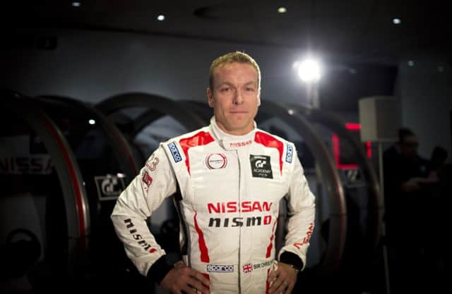 Cycling legend Chris Hoy joined the Nissan driver development programme. Picture: Getty