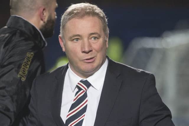 Ally McCoist arriving at Palmerston Park, Dumfries. Picture: PA