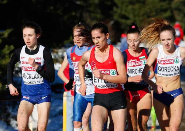 Rhona Auckland and Sevilay Eytemis, of Turkey, set the pace in yesterdays race in Bulgaria. Picture: Harry Engels/Getty
