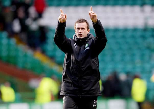 Ronny Deila applauds the home support after Celtic's victory over St Mirren. Picture: SNS Group