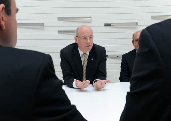 John Swinney welcomed the figures as 'further evidence of a strengthening labour market in Scotland'. Picture: Lisa Ferguson