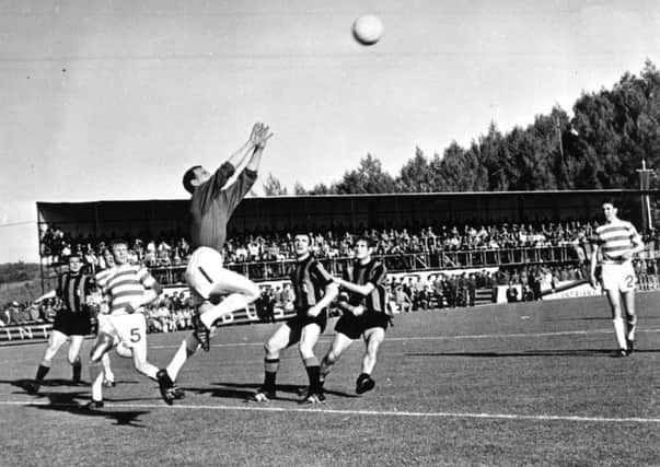 Celtic goalkeeper Ronnie Simpson keeps Inter at bay in 1967. Picture: Getty