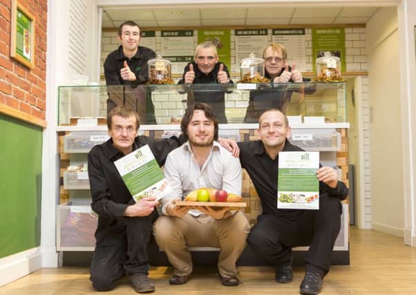Social Bite staff are set to play Santa this Christmas. Picture: Malcolm McCurrach