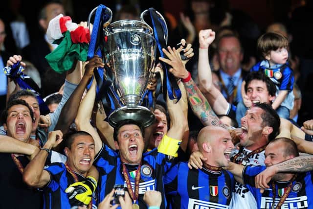 Javier Zanetti and his Inter Milan team-mates won the Champions League in 2010. Picture: Getty