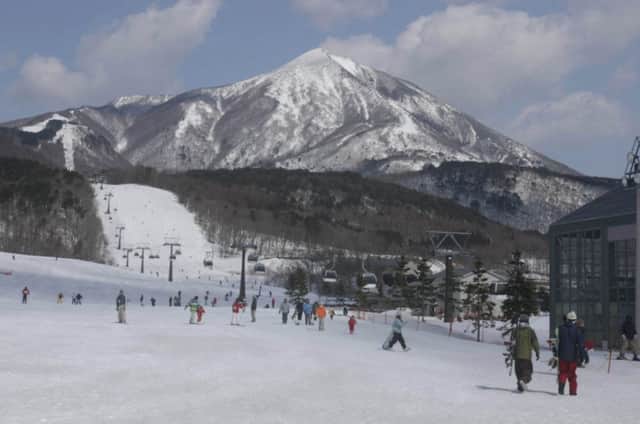 Skiers at Mount Bandai. Picture: Eye Ubiquitous/REX